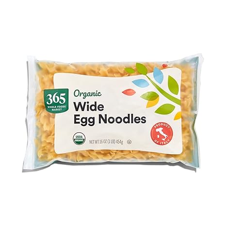 Photo 1 of  2 PACK 365 by Whole Foods Market, Organic Wide Egg Noodles, 16 Ounce BB 06.14.24