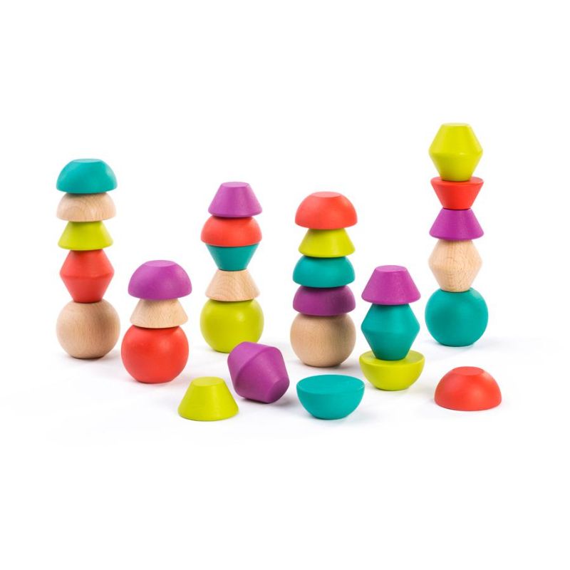 Photo 1 of Towering Wooden Beads - 30 Pieces by Miniland Educational