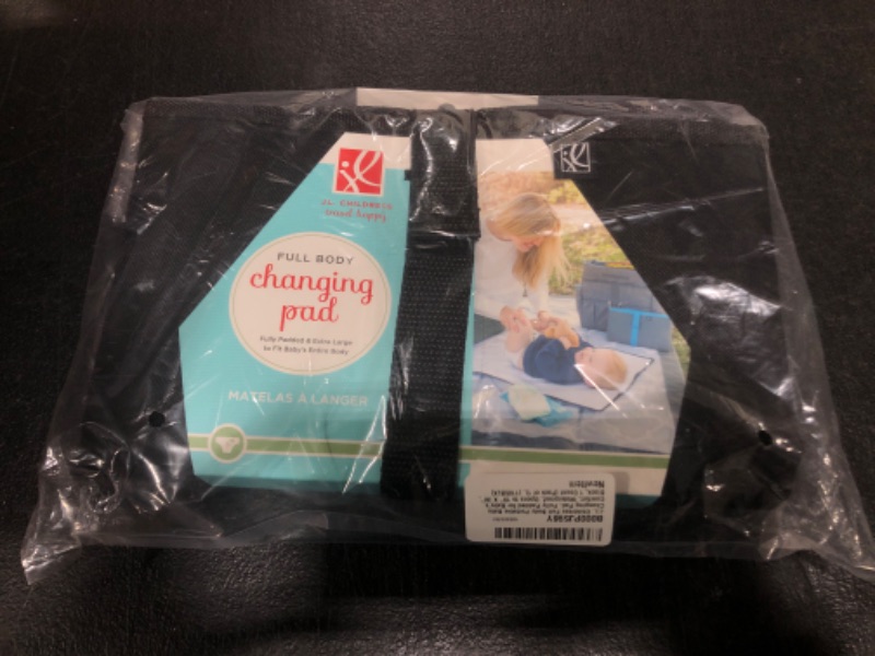 Photo 1 of J.L. Childress Full Body Portable Changing Pad - Baby Diaper Changing Pad for Travel - Padded, Waterproof, Foldable - Extra-Large 19" x 30" - Black