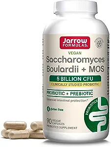 Photo 1 of Jarrow Saccharomyces Boulardii Plus Mos, 5 Billion - 90 count BB 07.24
