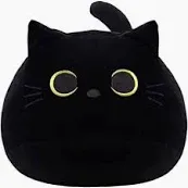 Photo 1 of Auspicious beginning Black Cat Plush Toy-19'' Giant Black Cat Stuffed Animal, Black Cat Plushie Kawaii Plushies Cat Plush Pillow, Halloween Black Cat Decor Plush Toys Halloween Plush Gift for Kids