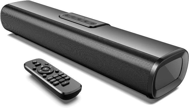 Photo 1 of OFFSIR Sound Bar for TV, 16 Inch Bluetooth TV Soundbar, 50W Home Theater Audio Surround Sound Speaker System with 3EQs, Wall Mountable TV Speaker with AUX/HDMI/Optical/USB for PC/Desktop/Phone/Tablets
