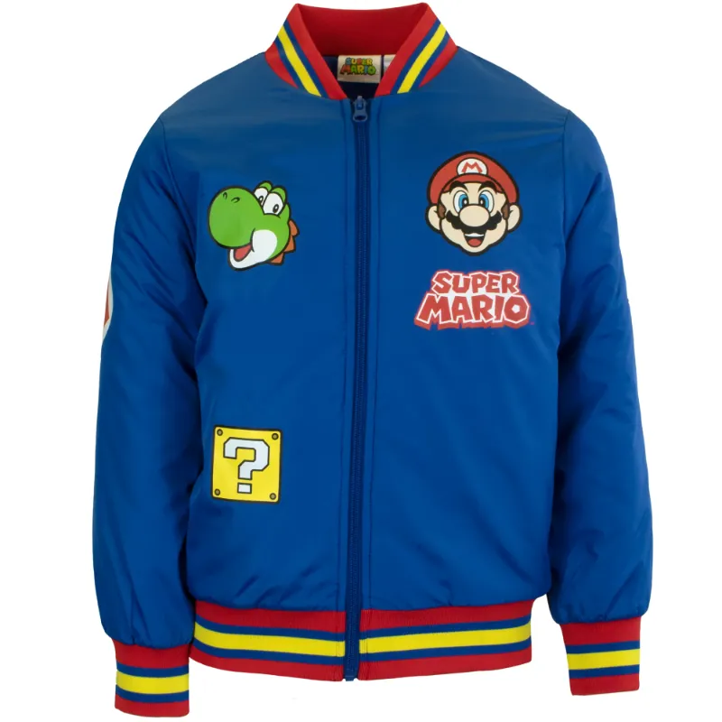 Photo 1 of Nintendo Super Mario Bomber Jacket Boys, Mario and Luigi SIZE 10/12