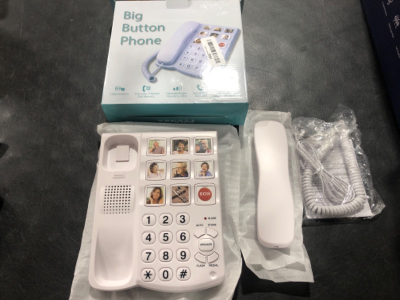 Photo 2 of It can Edit 9 one Touch Memory Speed Dialing and Images, Elderly Image Phone, Phone for Patients with Alzheimer's Disease and Enlarged Phone for Patients with Hearing Impairment