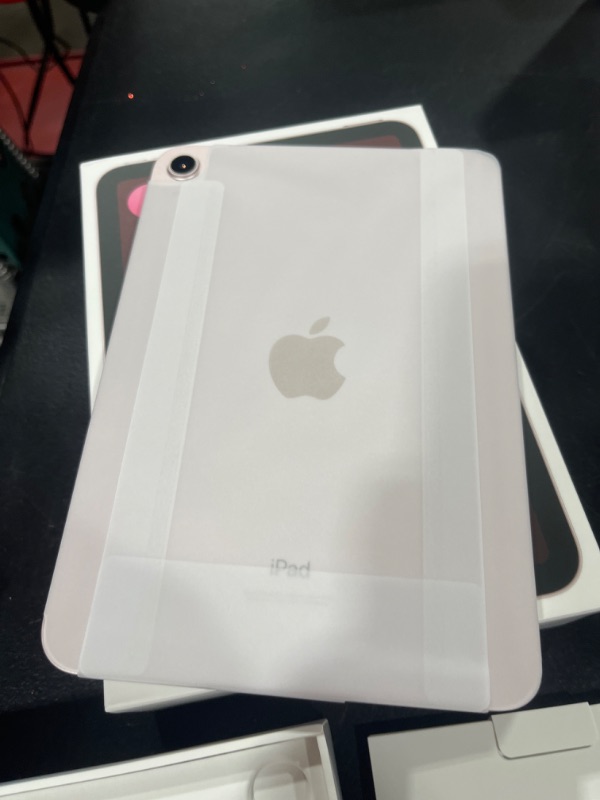 Photo 6 of Apple iPad Mini (6th Generation): with A15 Bionic chip, 8.3-inch Liquid Retina Display, 64GB, Wi-Fi 6, 12MP front/12MP Back Camera, Touch ID, All-Day Battery Life – Pink - SEALED - OPENED FOR PICS 
