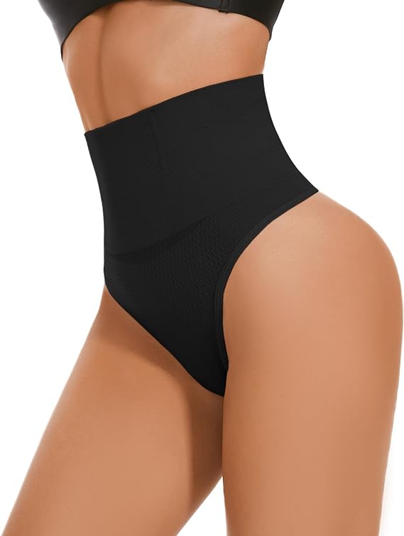 Photo 1 of BELONGSCI Tummy Control Thong Shapewear for Women Body Shaper Underwear Seamless Shaping Thong Thigh Slimming Technology - 2XL