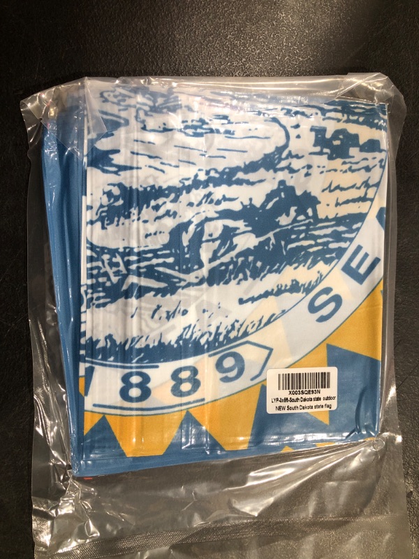 Photo 1 of South Dakota state flag 3x5 Ft, South Dakota state flag for Outs 3x5, Heavy Duty Durable South Dakota state flag, Fade Resistant South Dakota state flags for Outdoor