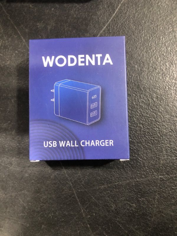 Photo 2 of WODENTA USB C Charger Box, 2-Pack 32W Fast Charging Block Wall Charger, 3-Port Power Adapter MultiPort Plug Type C Charger Brick Cube for iPhone 15/14/13/12/11/XS/X/8/7/6S Plus, iPad, Samsung S23 S22
