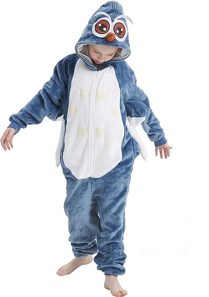 Photo 1 of ACOGNA Onesie Kids Plush Animal Costume One Piece Pajamas Girls Boys Teen Halloween Cosplay Sleepwear