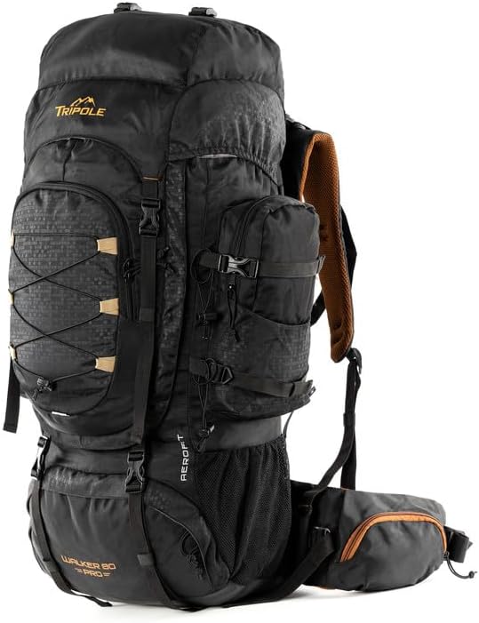 Photo 1 of TriPole Walker Pro Rucksack for Trekking and Hiking BLACK AND BROWN , 80
