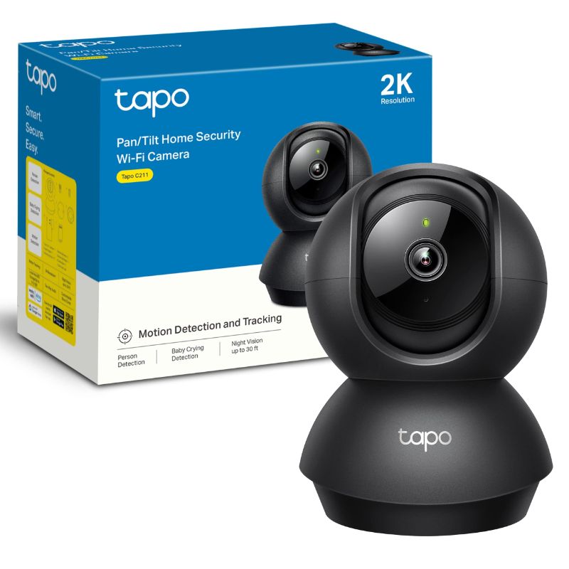 Photo 1 of TP-Link Tapo C211 3MP Pan & Tilt Indoor Wi-Fi Security Camera with Night Vision