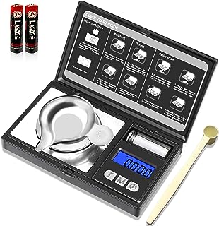 Photo 1 of Digital Scale 0.001 Gram Accuracy 50g, Digital Pocket Milligram Scale for Powder Jewelry Medicine Gold Gemstones Reloading, 6 Units Modes, Battery Operated Auto Off Button, Gradient Dazzling Green