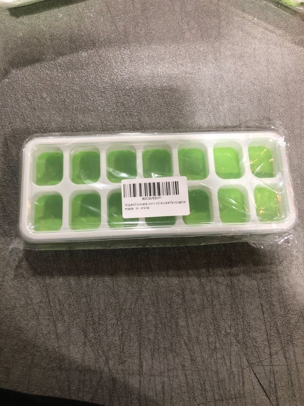 Photo 2 of 14 square silicone candy color transparent ice cream soft bottom ice box mold ice cube artifact storage box ?2 pack?