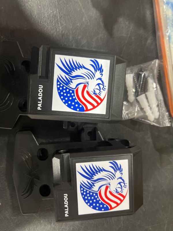 Photo 1 of 2 Pack Gun Rack Wall Mount with Mag Holder, 223/5.56 Rifle Wall Mount Fit 223/5.56 EAGLE-B