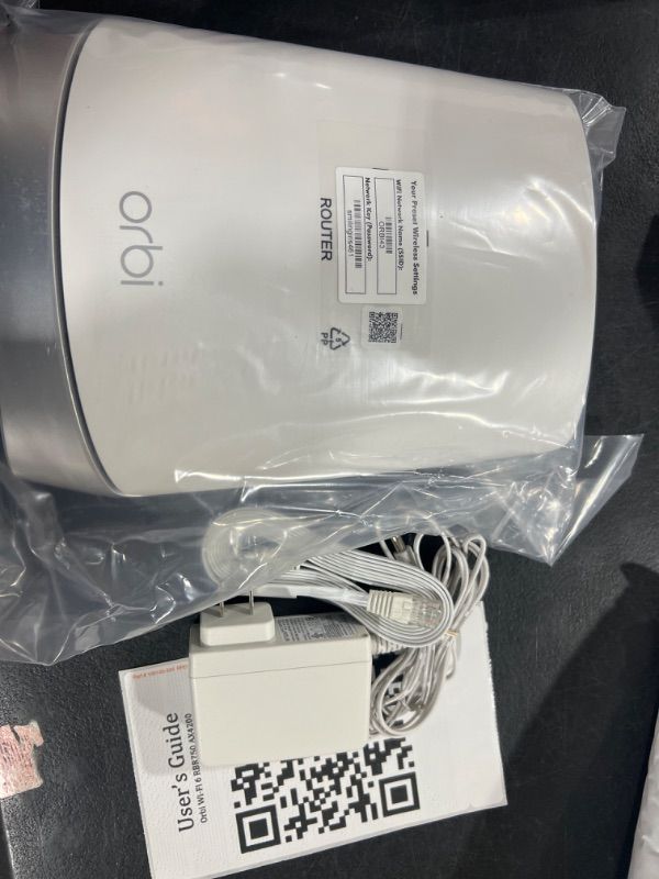 Photo 1 of Orbi RBR750 Whole Home AX4200 Tri-Band Mesh WiFi 6 System (Router Only), White (Renewed)