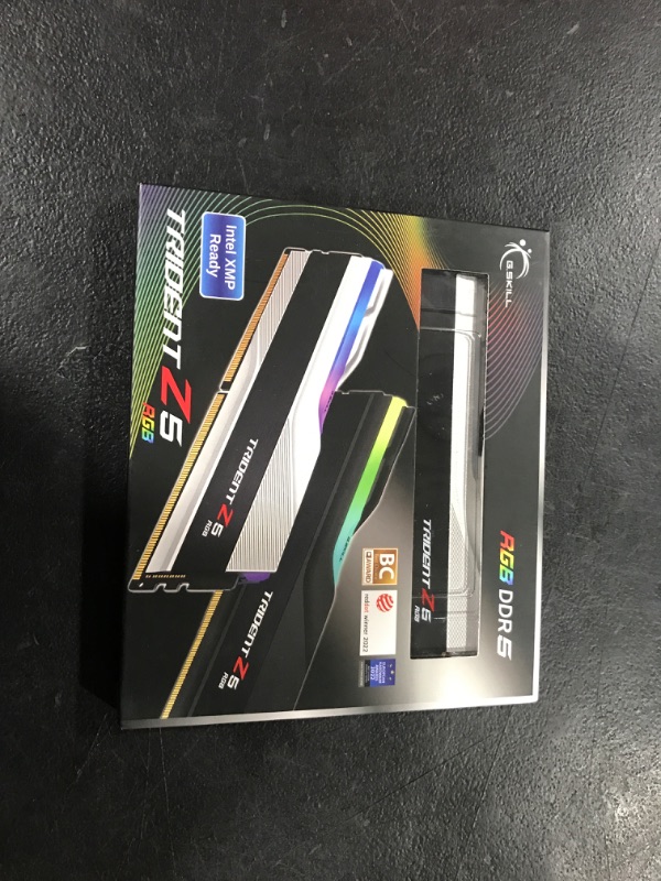 Photo 2 of G.SKILL Trident Z5 RGB Series (Intel XMP 3.0) DDR5 RAM 32GB (2x16GB) 6000MT/s CL36-36-36-96 1.35V Desktop Computer Memory UDIMM - Matte Black (F5-6000J3636F16GA2-TZ5RK)
