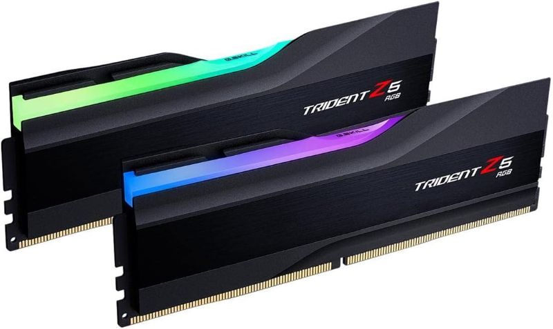 Photo 1 of G.SKILL Trident Z5 RGB Series (Intel XMP 3.0) DDR5 RAM 32GB (2x16GB) 6000MT/s CL36-36-36-96 1.35V Desktop Computer Memory UDIMM - Matte Black (F5-6000J3636F16GA2-TZ5RK)
