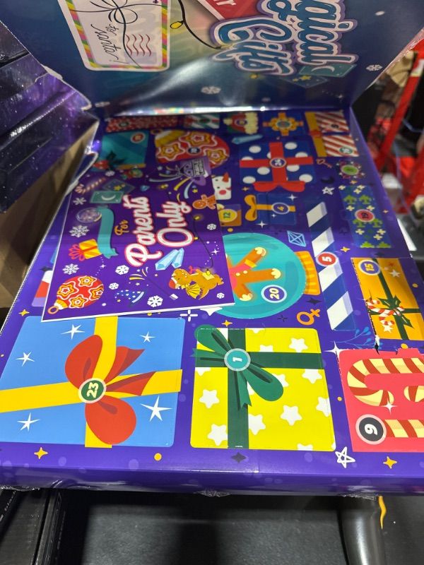 Photo 1 of Purple Ladybug Boys Advent Calendar 2023 with 24 Unique Magical Gifts - Kids Christmas Advent Calendar 2023 with Dinosaur, Cars, Fidget Toys, Crafts, & More - Fun Toy Advent Calendar 2023 for Children For Boys