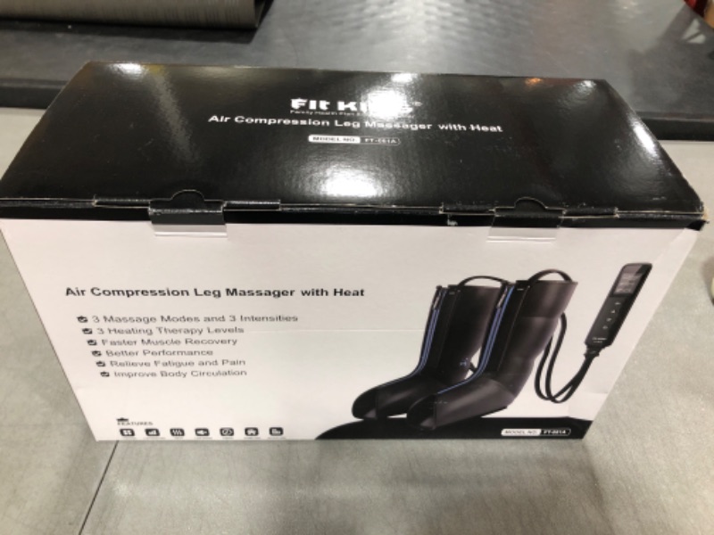 Photo 2 of FIT KING Leg Massager with Heat - Upgraded Leg Compression Massager for Circulation and Pain Relief, FSA HSA Approved Foot and Leg Massager Compression Boot for Edema, Relax, Recover - Christmas Gift