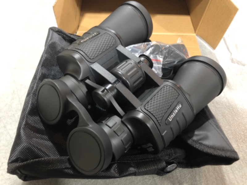 Photo 3 of 20x50 High Power Binoculars for Adults with Low Light Night Vision, Compact Waterproof Binoculars for Bird Watching Hunting Travel Football Games Stargazing with Carrying Case and Strap