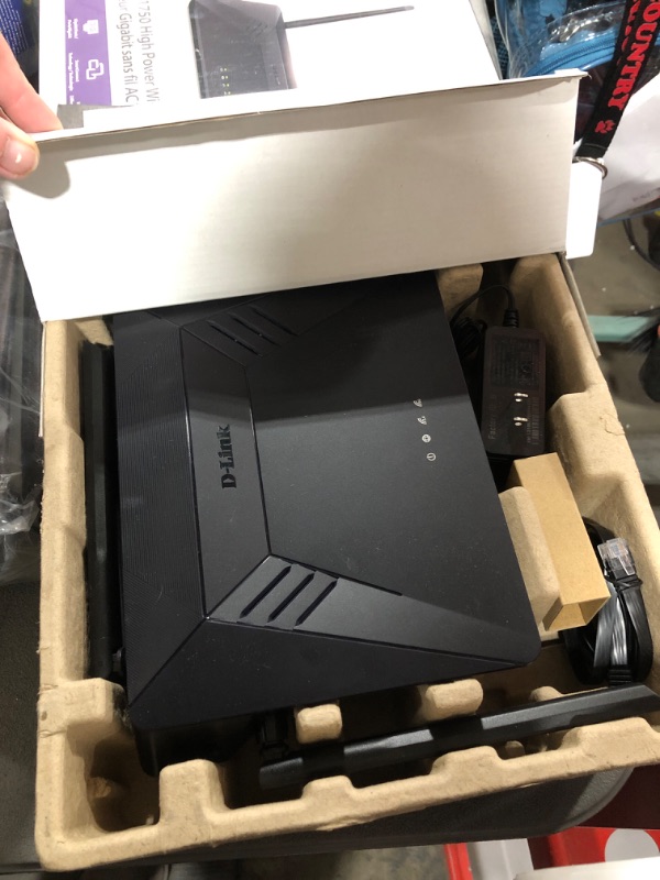 Photo 1 of D-Link WiFi Router, AC1750 Wireless Internet for Home Gigabit Streaming & Gaming Smart Dual Band MU-MIMO Parental Controls QoS (DIR-867-US), Black AC1750 High-Speed Router