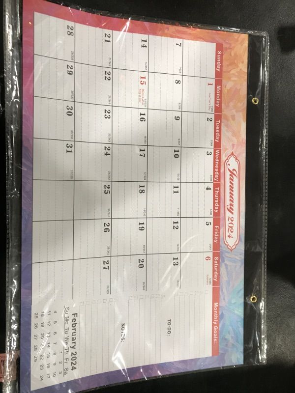 Photo 1 of 2024 DESK CALENDAR WITH STICKERS 