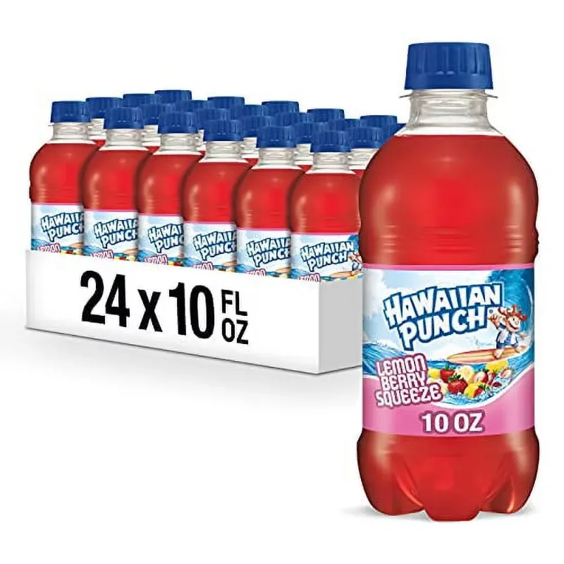 Photo 1 of Hawaiian Punch Lemon Berry Squeeze, 10 fl oz bottles (Pack of 24)
