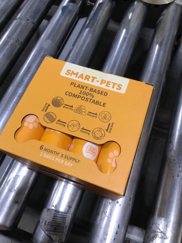 Photo 1 of 100% Certified Home Compostable Dog Poop Bags - EN 13432 Compliant Dog Waste Bags -360 Bags- 24x Rolls of Plant Based Compostable Poop Bags -Thick Doggie Poop Bags?Orange?
