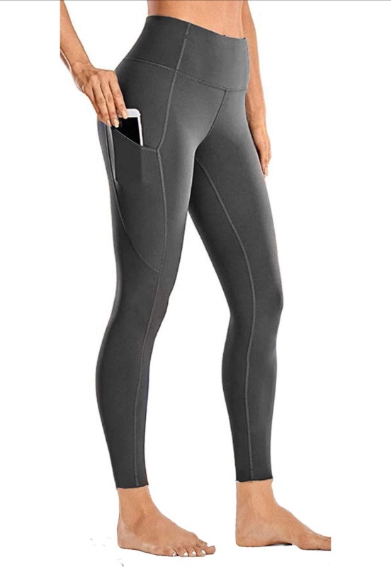 Photo 1 of Yoga Pants with Pockets for Women - Leggings with Pockets High Waisted Tummy Control Non See-Through Workout Pants