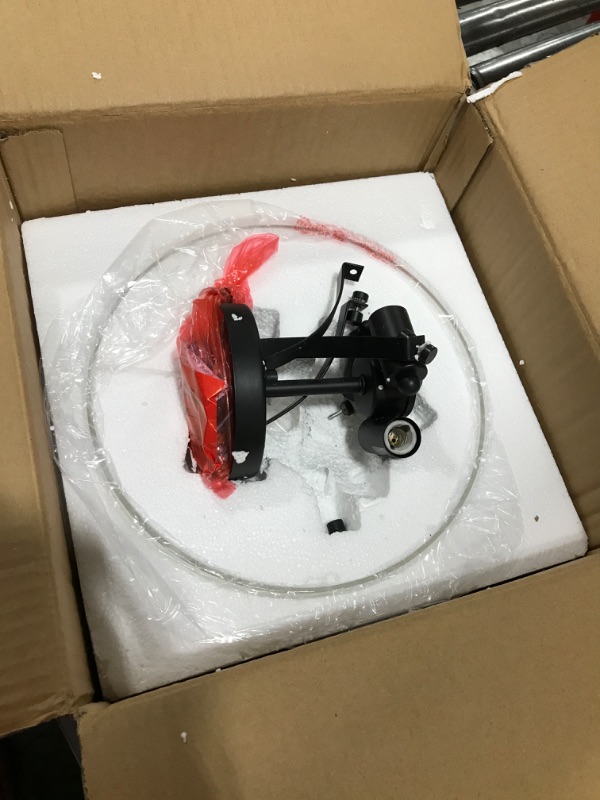 Photo 1 of Semi Flush Mount Ceiling Light, 3-Light Black Flush Ceiling Light with Seeded Glass Shade for Bedroom, Hallway, Kitchen, Dining & Living Room, Foyer and Bathroom