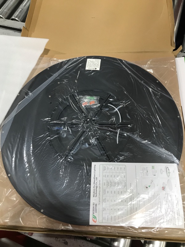 Photo 1 of 20 Inch Large LED Flush Mount Ceiling Light, 40W, 4350LM, 3000K/4000K/6000K CCT Selectable,Black Round Flat Panel Light Low Profile Ceiling Light Fitures for Hallway, Kitchen, Bedroom, Laundry Room