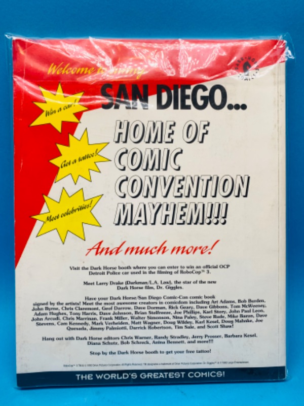 Photo 2 of 150005…vintage 1992 San Diego comic con book in sleeve 