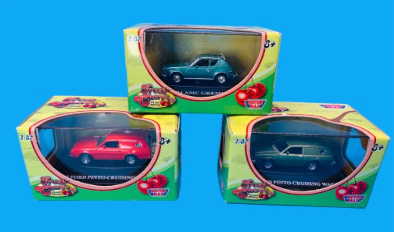 Photo 1 of 150020…3 fresh cherries die cast cars in boxes 