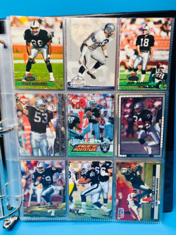 Photo 5 of 150039…90 misc Raiders trading cards in binder