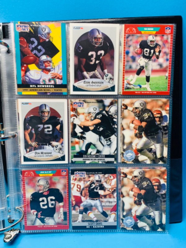 Photo 8 of 150039…90 misc Raiders trading cards in binder