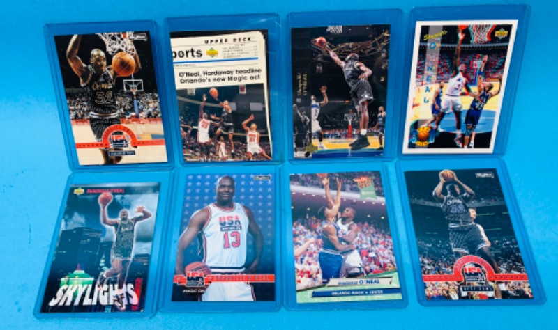 Photo 1 of 150040…8 Shaquille O’Neal cards in hard sleeves 