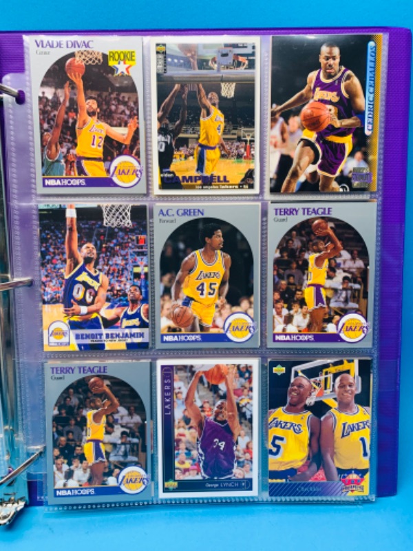 Photo 6 of 150041…72 misc Lakers cards in binder