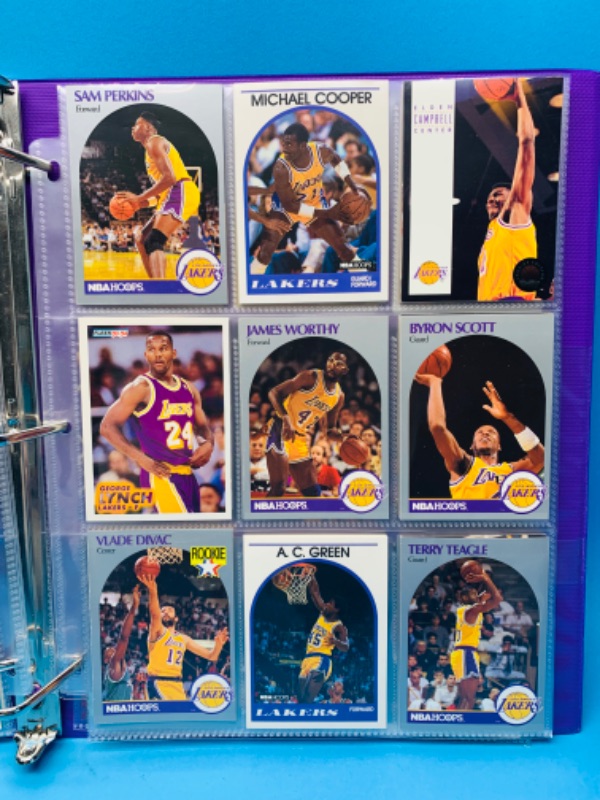 Photo 3 of 150041…72 misc Lakers cards in binder