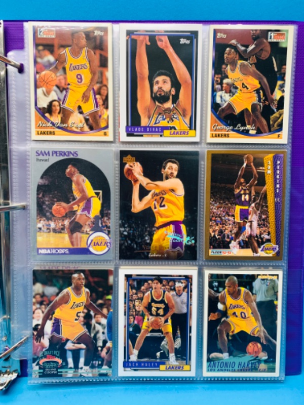 Photo 5 of 150041…72 misc Lakers cards in binder