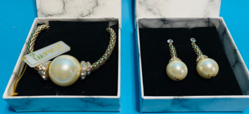 Photo 1 of 150042…impulse fashion necklace and pierced earrings set in gift boxes 