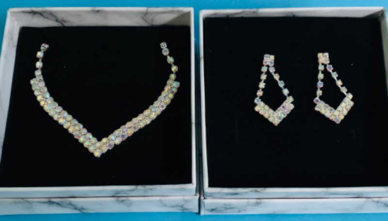 Photo 1 of 150044…Christina collection fashion necklace and pierced earrings set in gift boxes 