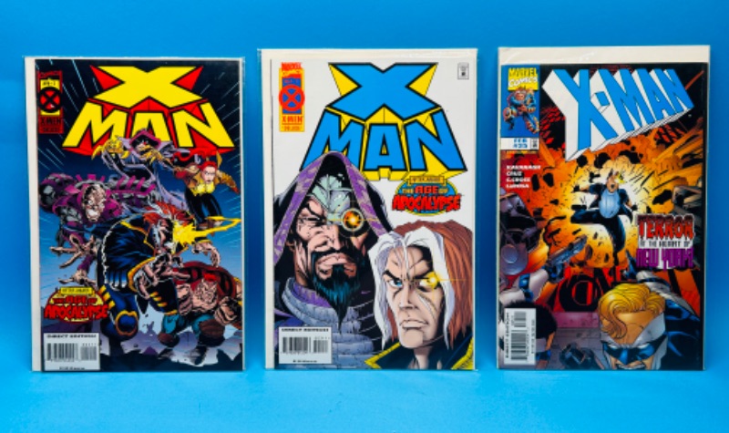 Photo 1 of 150116…3 X-man  comics in plastic sleeves