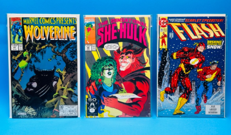 Photo 1 of 150117…3 older comics in plastic sleeves