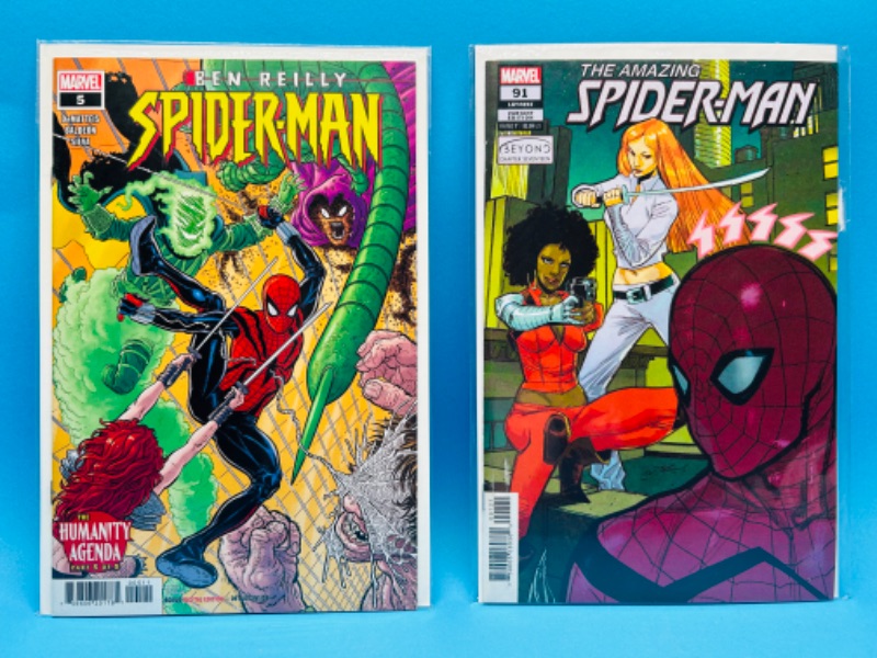 Photo 1 of 150120…2 Spider-Man comics in plastic sleeves