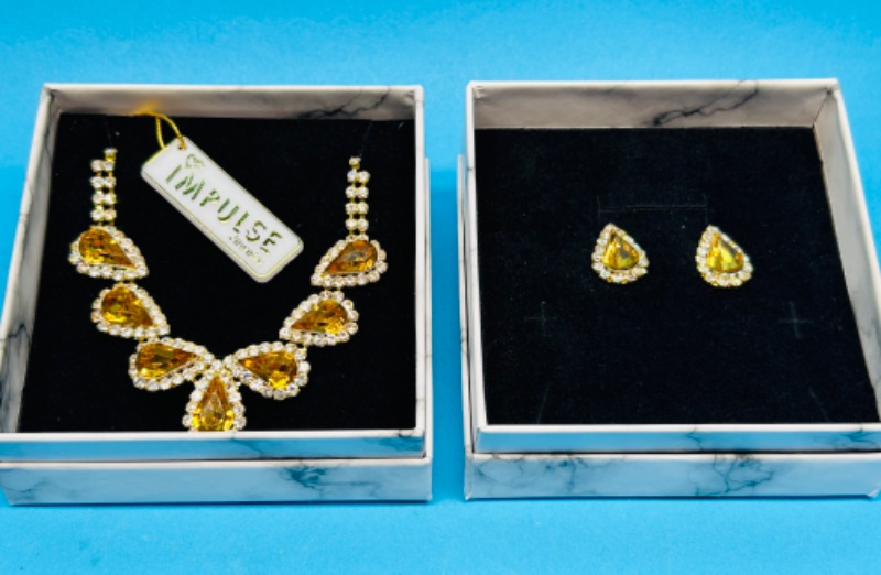 Photo 1 of 150132…impulse fashion necklace and pierced earrings set in gift boxes 