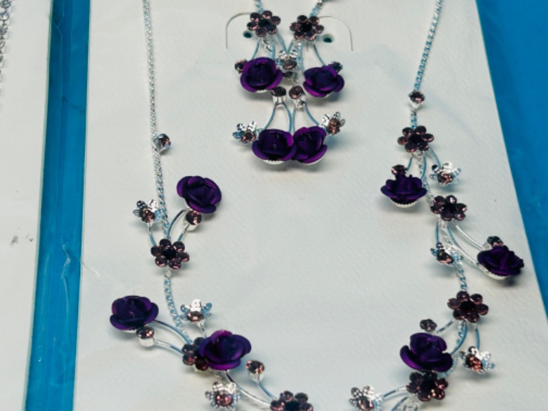 Photo 2 of 150135… …2 Christina Collection fashion necklace and pierced earrings sets 