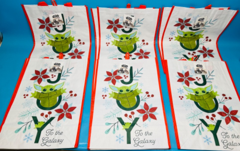 Photo 3 of 150160… 6 xxlarge Disney reusable bags 13.5 x 19 x 8 inch 