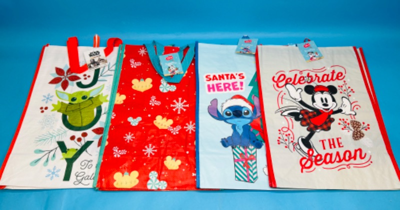 Photo 1 of 150162…4 xxlarge Disney reusable bags 13.5 x 19 x 8 inch 