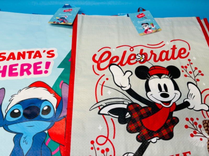 Photo 2 of 150162…4 xxlarge Disney reusable bags 13.5 x 19 x 8 inch 