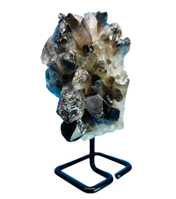 Photo 1 of 150201…5 inch smokey quartz rock  on stand -height includes stand 